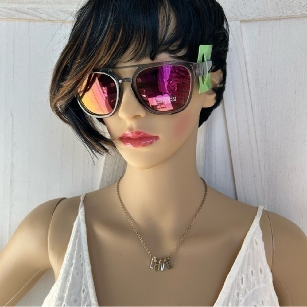 💋NWT translucent rainbow 🌈 sunglasses 😎 sunsha… - image 1